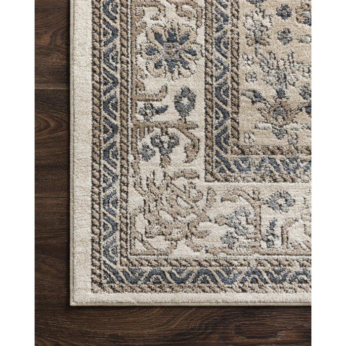 Charlton Home® Sagefield Performance Oatmeal/Ivory Rug & Reviews | Wayfair
