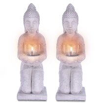 Lying Buddha Candle Tealight Holder Set Ornament Tray Home Garden 29 x 17 cm new 