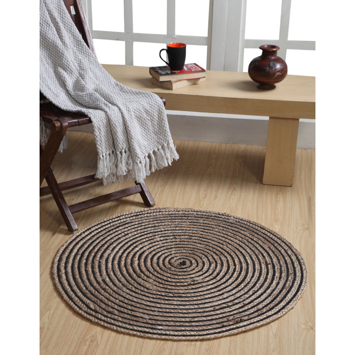 Brambly Cottage Roepke Hand Braided Brown Rug | Wayfair.co.uk