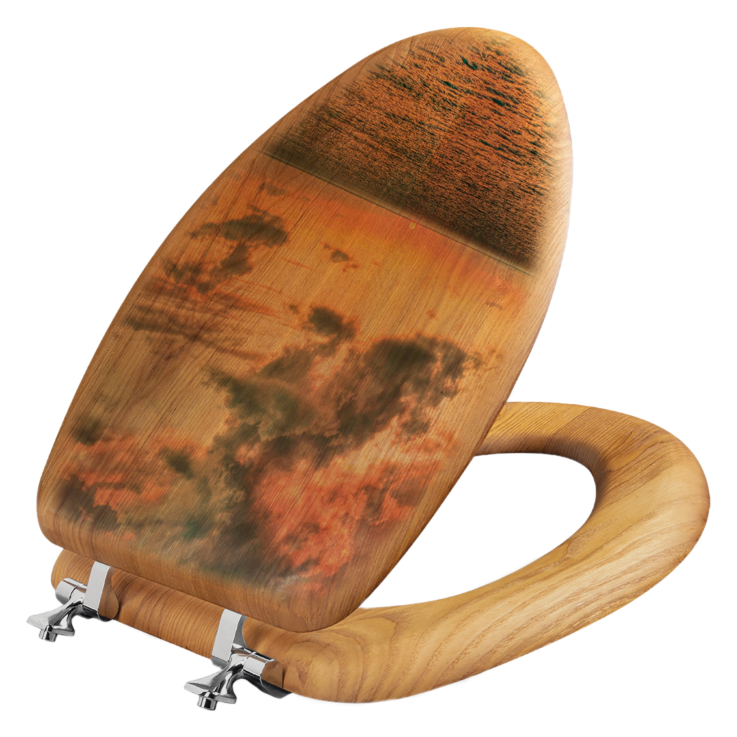 House & Homebody Co. Sunset Passion Oak Elongated Toilet Seat Wayfair