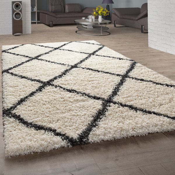 Millwood Pines Giacinto Performance Cream/Ivory Rug & Reviews | Wayfair