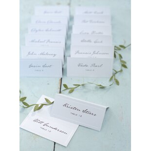 Name card wedding bridal shower party set of 8 