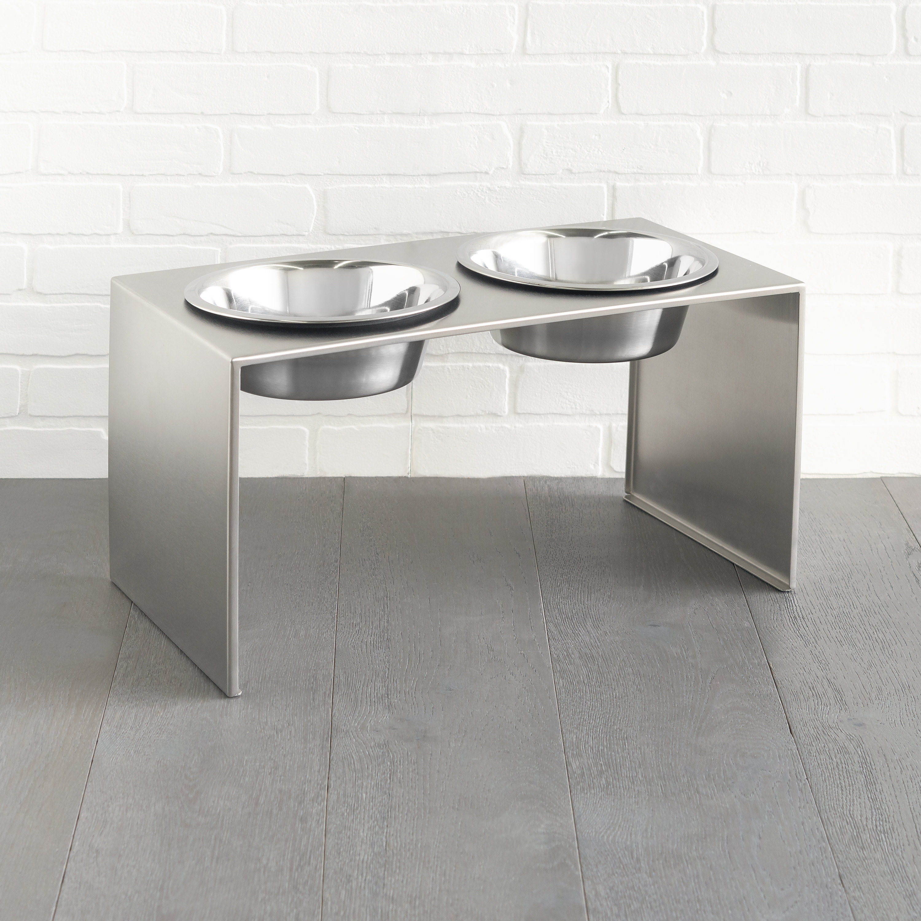NMN Designs Slate Stainless Elevated Feeder & Reviews Wayfair