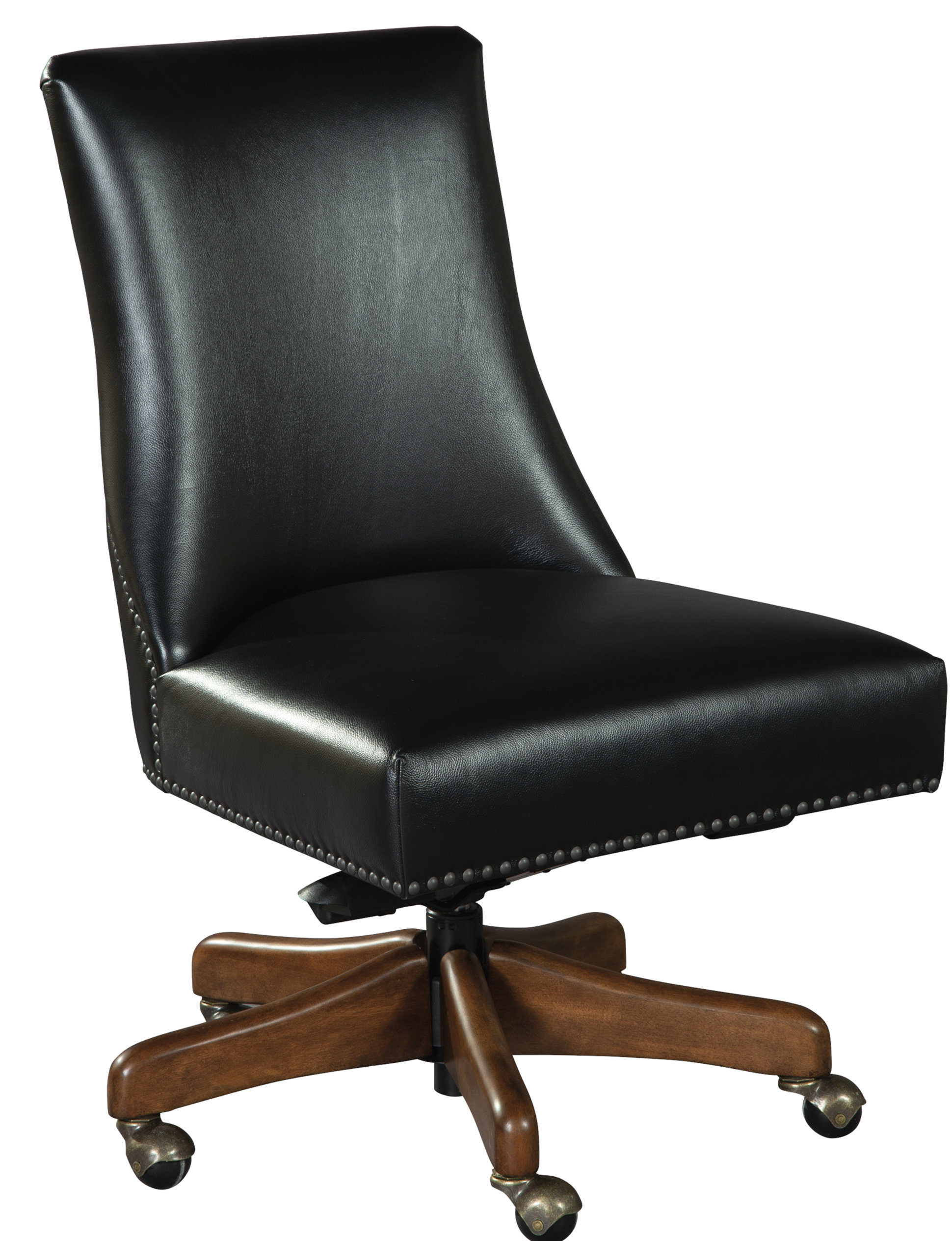 Hekman Leather Swivel Executive Chair Perigold