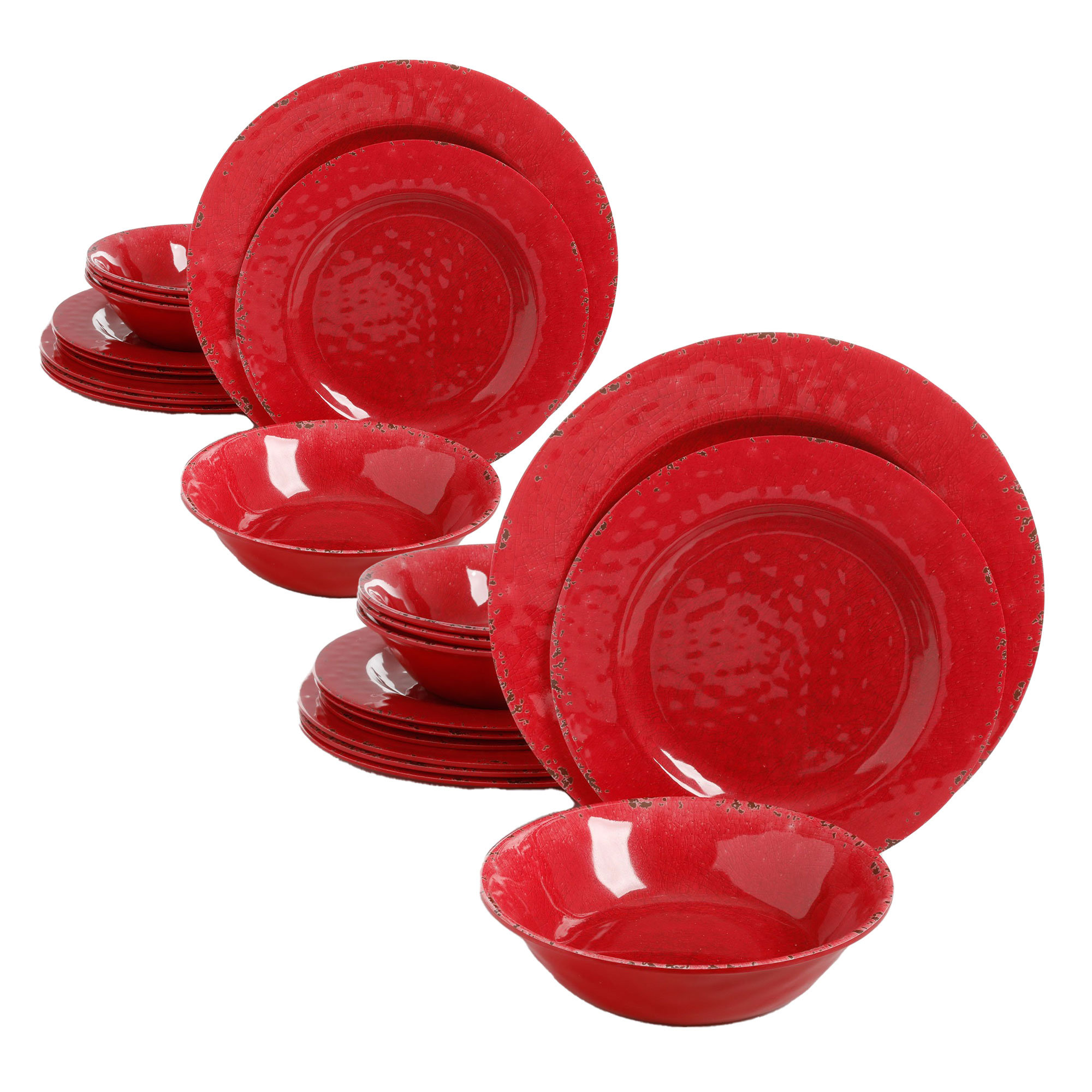 Gibson Melamine Dinnerware Set Service for 4 Wayfair