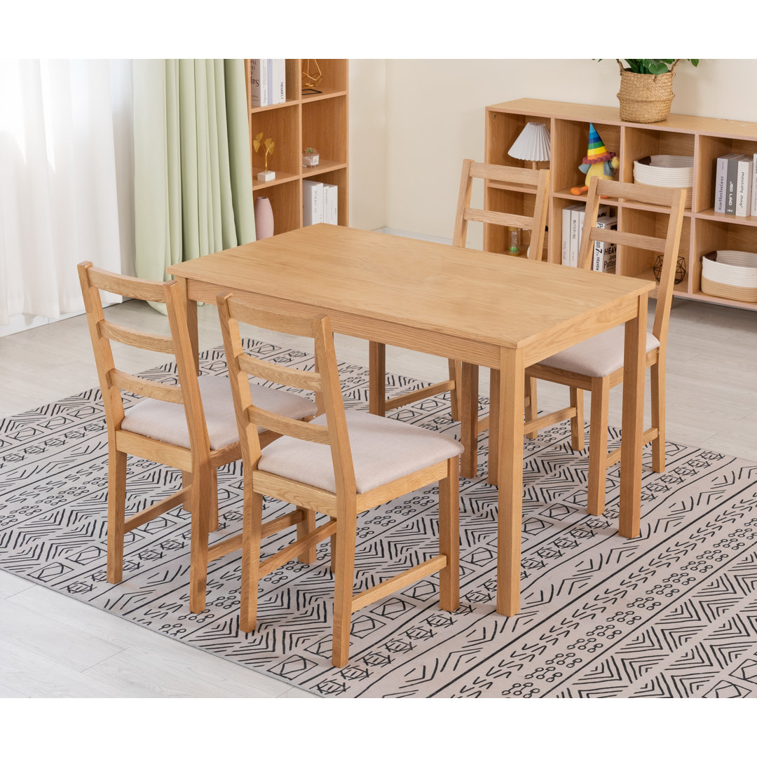 HALLOWOOD FURNITURE 4 - Person Dining Set brown