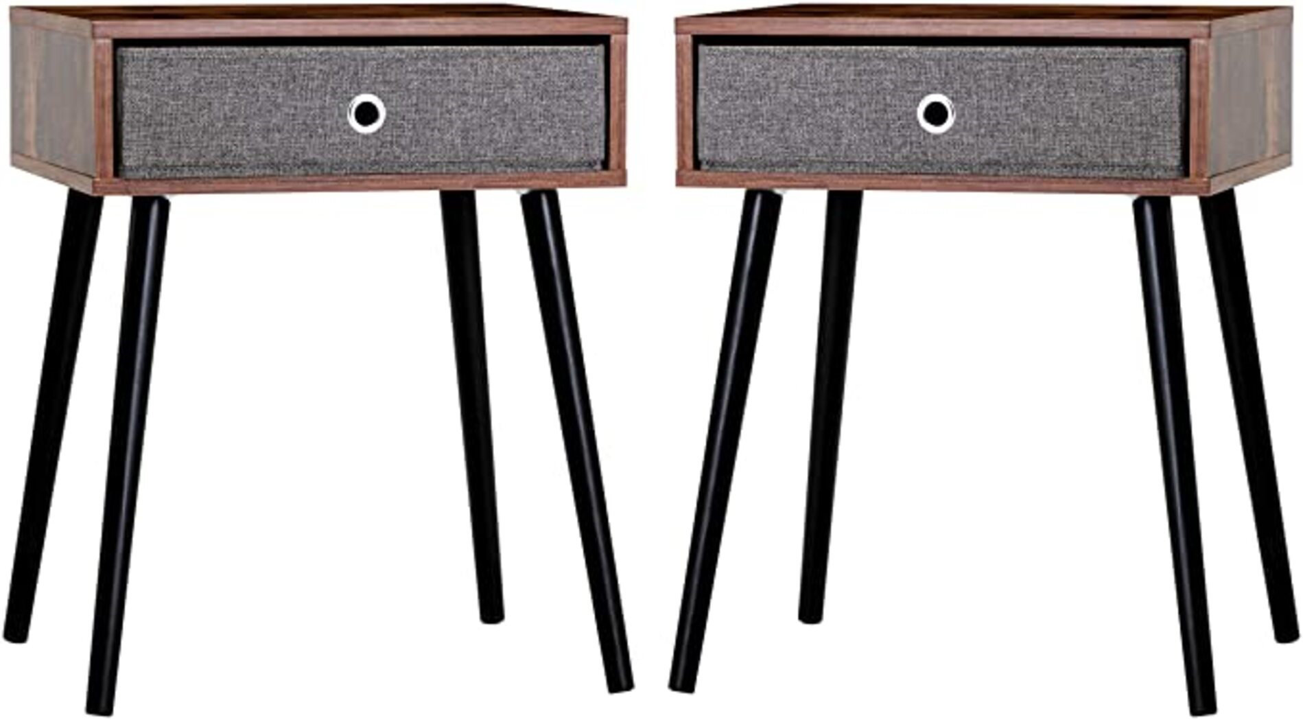 Corrigan Studio® Set Of 2 Brown Nightstands Wayfair