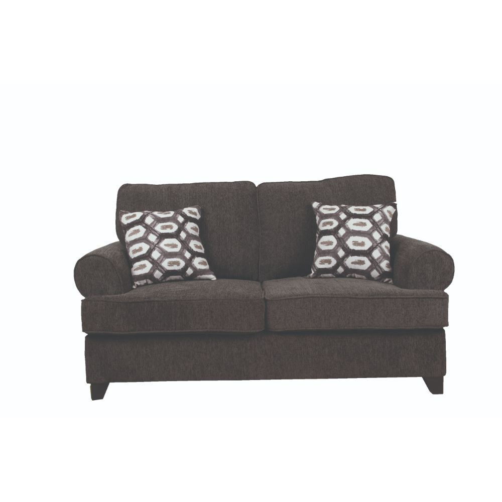 Red Barrel Studio® Renai 56'' Chenille Recessed Arm Loveseat Wayfair