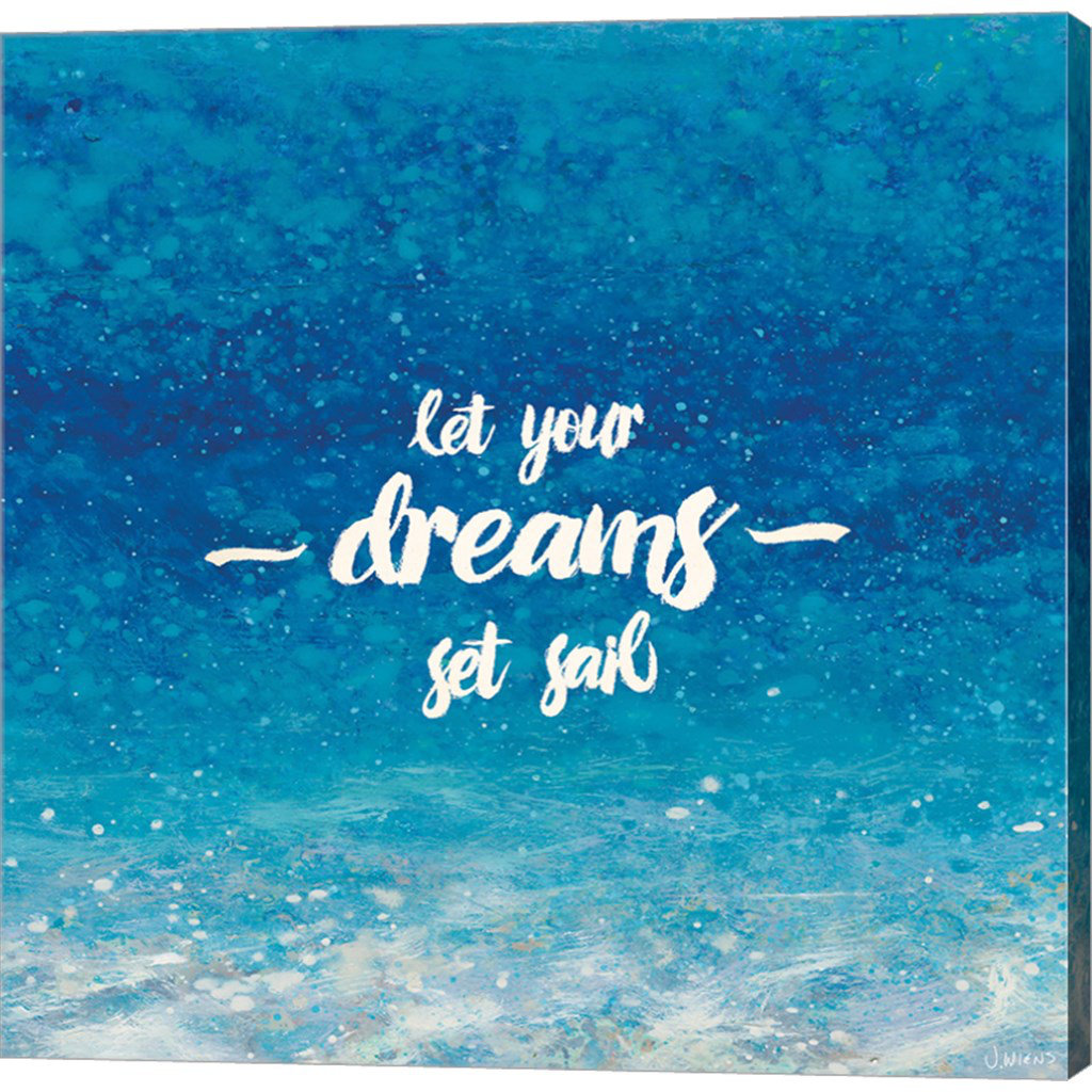 Latitude Run® Underwater Quotes II by James Wiens Wrapped Canvas