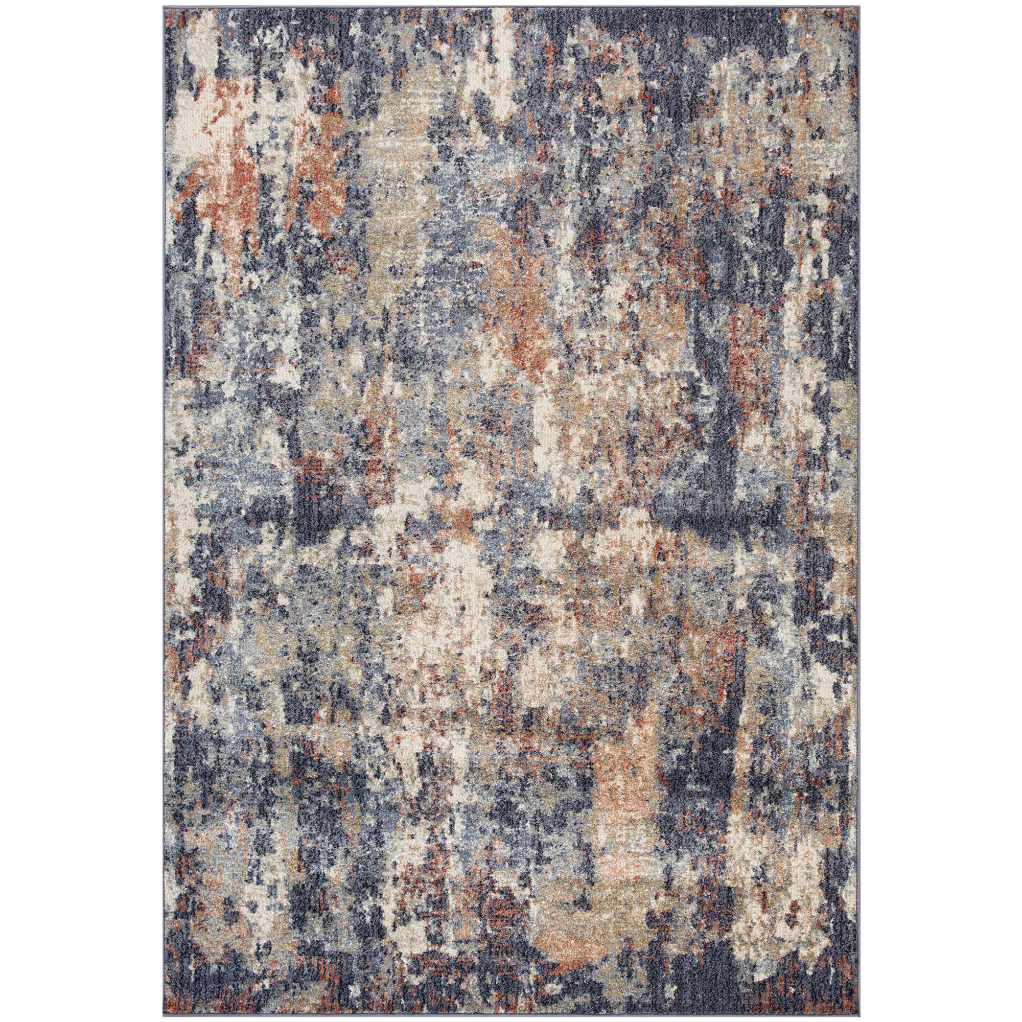 AMER Rugs Jordan Cary Abstract Machine Woven Polypropylene Area Rug in