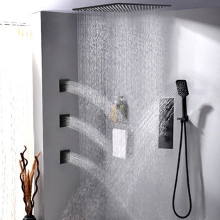 Lima Massage Volume Control Complete Shower System with Rough-in Valve
