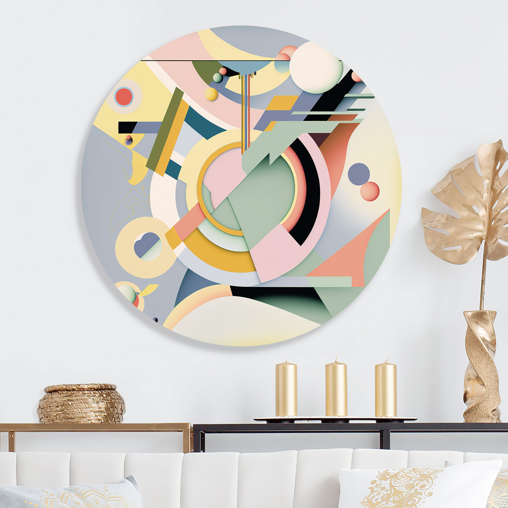 Ivy Bronx Pastel Art Deco III Pastel Art Deco III Unframed Print