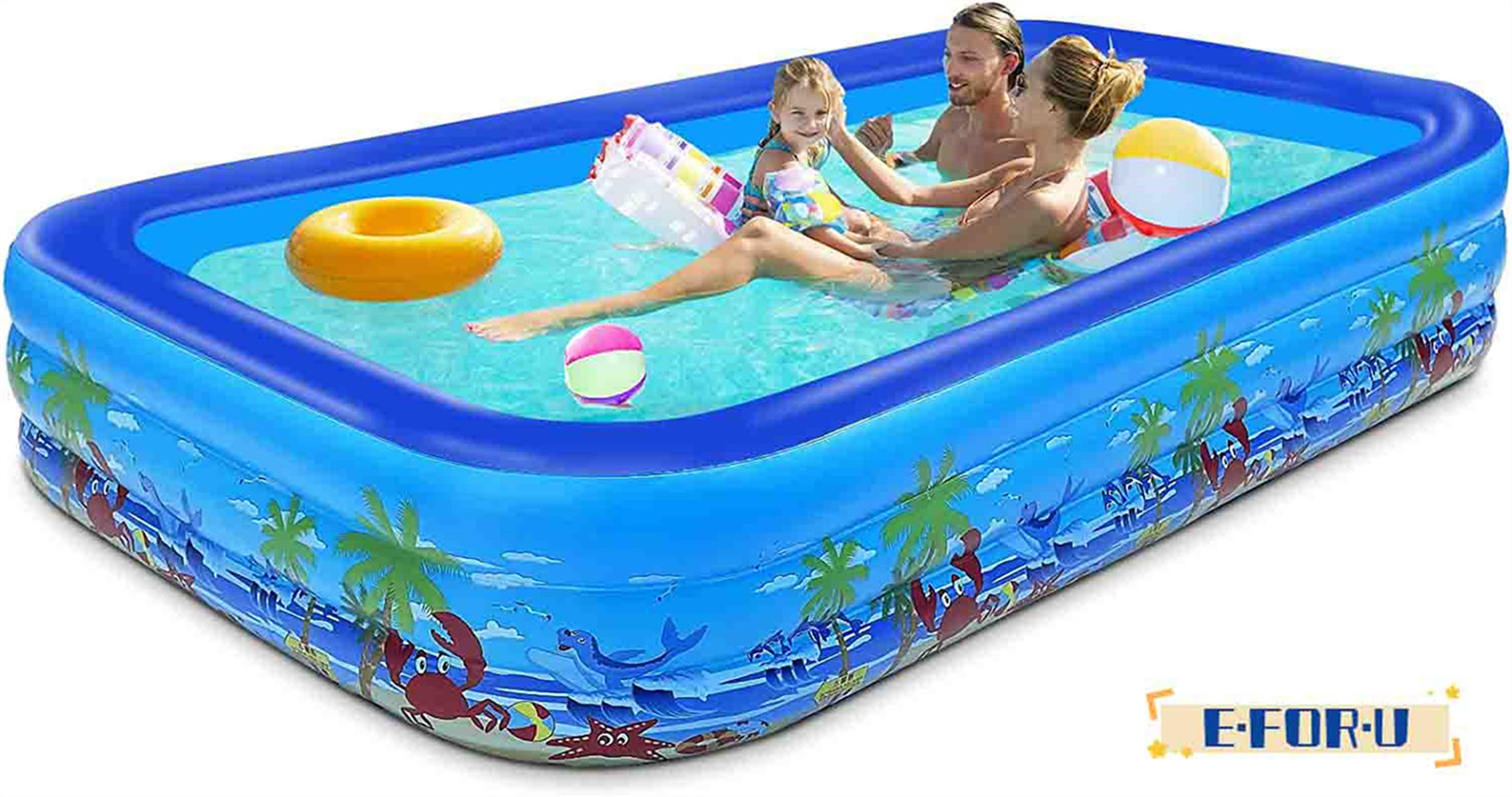 4 ft inflatable pool