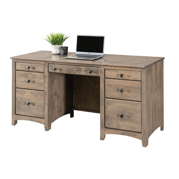 Foundry Select Malani Solid Wood Credenza Desk & Reviews | Wayfair