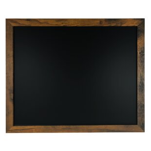 Chalkboard Notice Board with Pen Black Wooden Frame Notice Board 