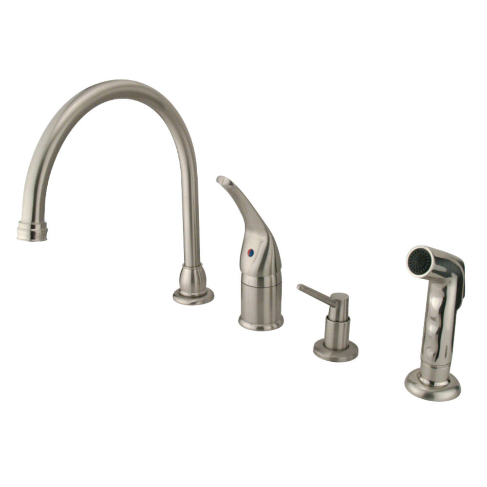 Kingston Brass Chatham Kitchen Faucet with Side Spray and Soap