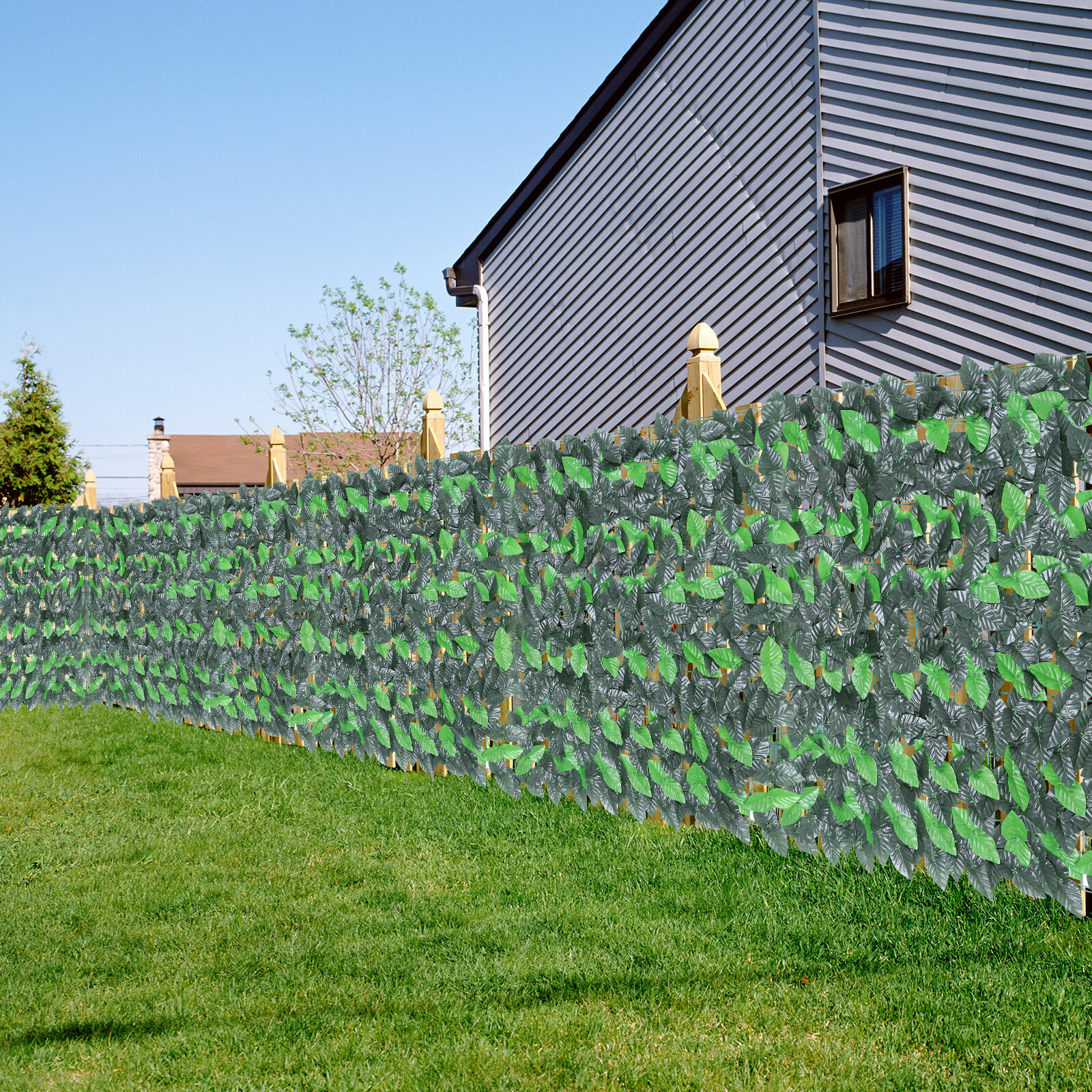 Privacy Fence Screen Artificial Ivy Leaf Garden Green Plant Panel Hedge Home DIY 