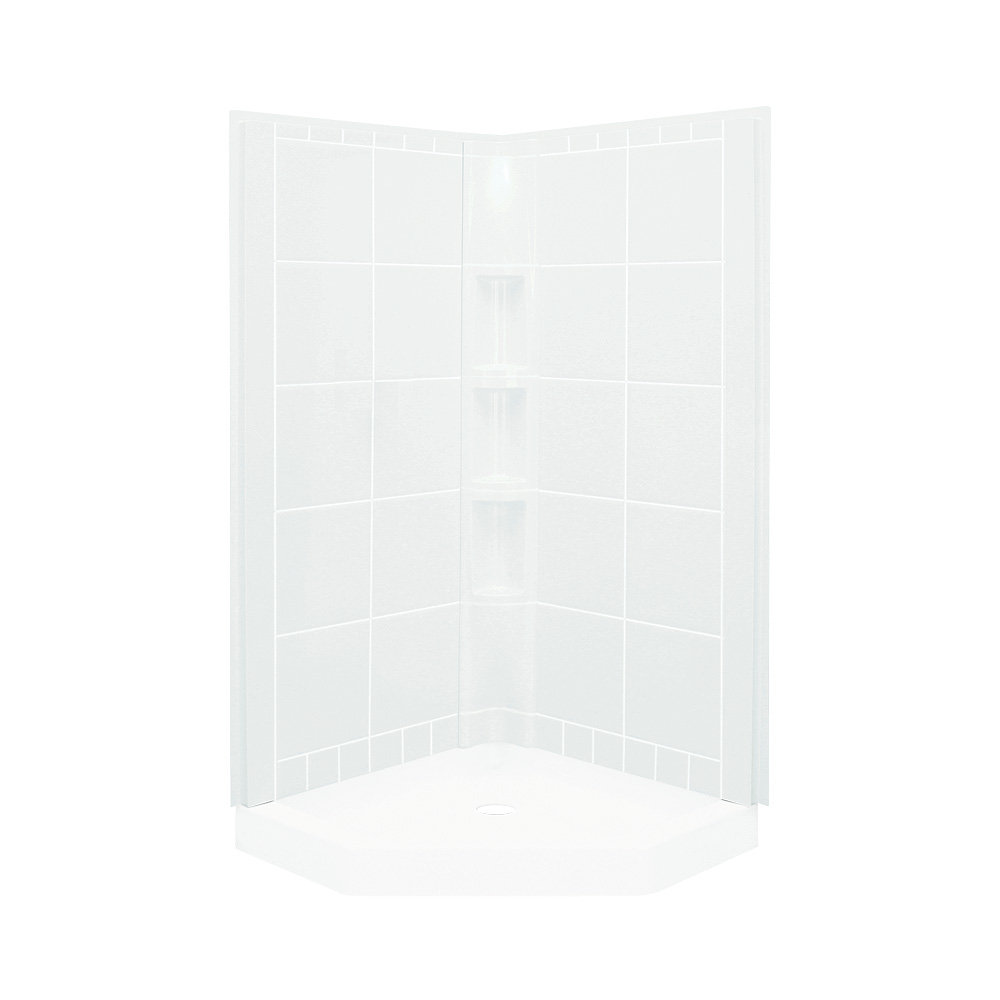 Sterling by Kohler Intrigue 74" H x 39" D NeoAngle Three Panel Shower Wall Wayfair