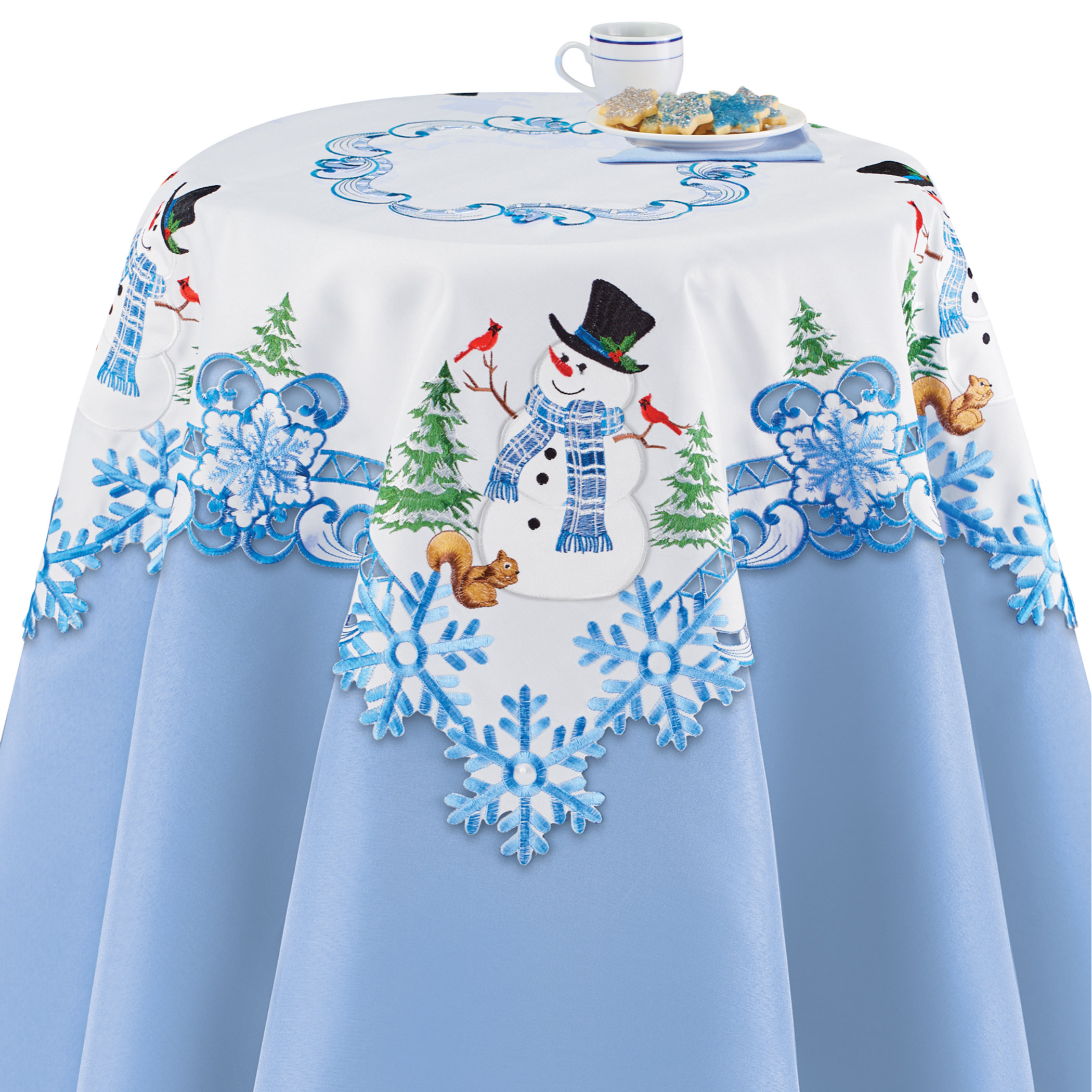The Holiday Aisle® Deby Square Christmas Tablecloth Wayfair