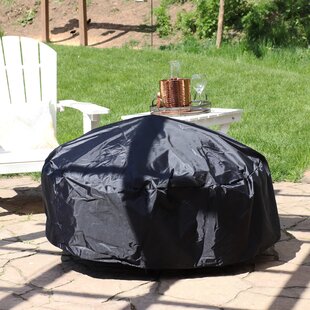 Patio Round Fire Pit Cover Waterproof UV Protector Grill BBQ Cover Outdoor Yard^ 