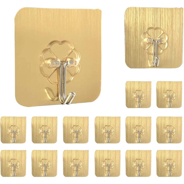 12 PC SELF ADHESIVE HOOKS home Sticky Storage Solution White Kitchen Wall DIY 