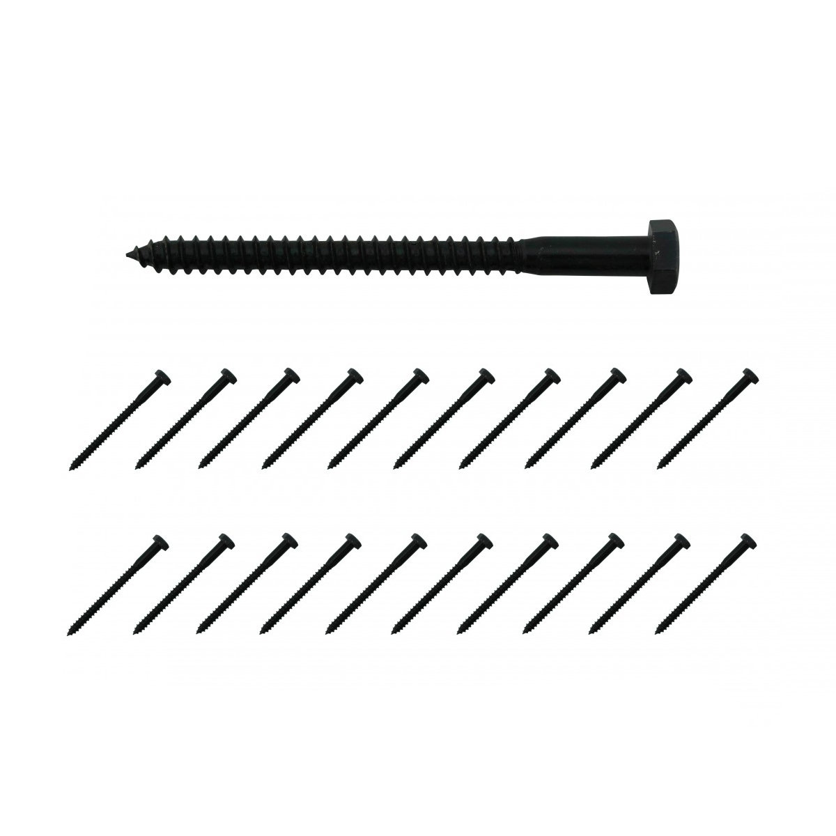 thumbnail image 2 of Lexar Industrial 5/16 X 4 Hex Head Lag Bolts – Zinc Plated A307 Steel – 250 Pack 2 of 4