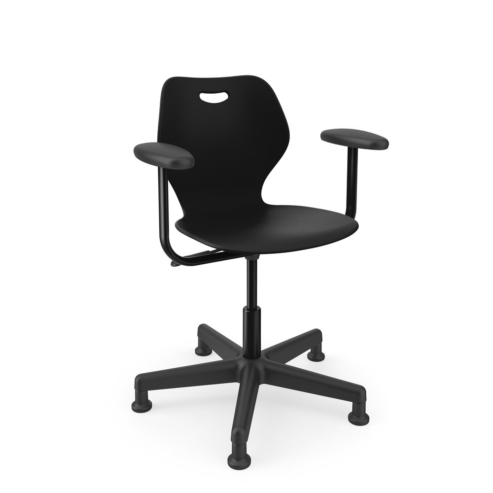 KI Furniture Intellect Wave Task Chair Large Polypropylene With Arms