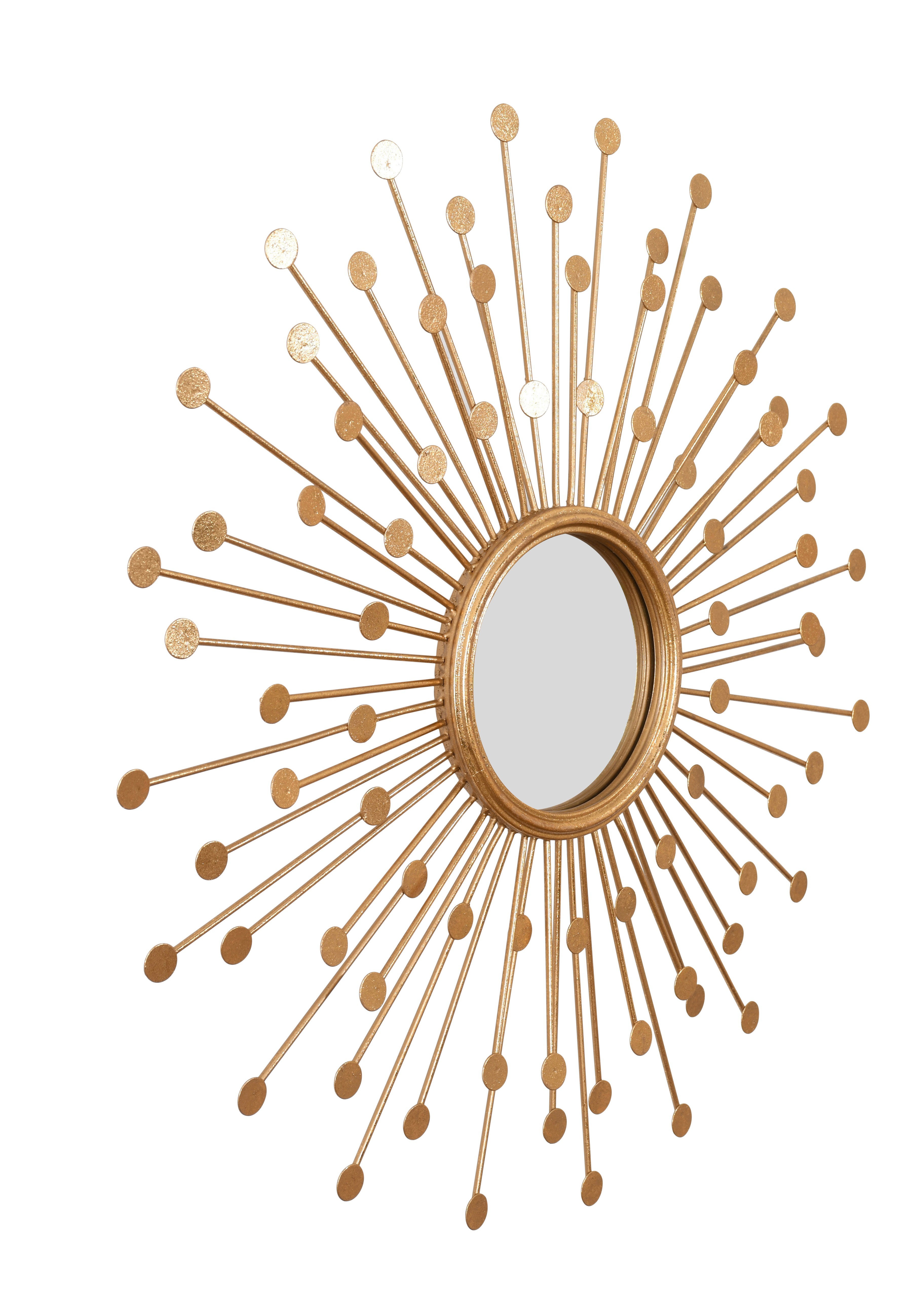 Everly Quinn Sunburst Metal Wall Mirror Wayfair