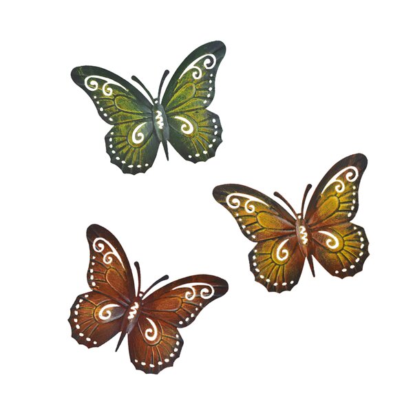 Butterfly Garden tin metal sign wall accents for living room 