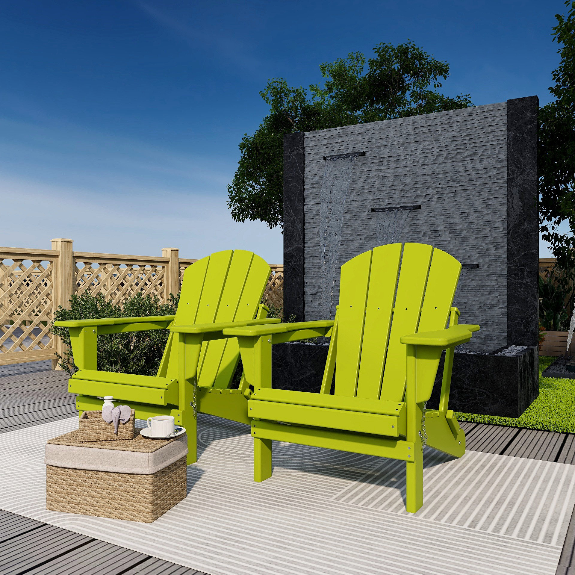 Rosecliff Heights Ena Plastic Folding Adirondack Chair & Reviews Wayfair