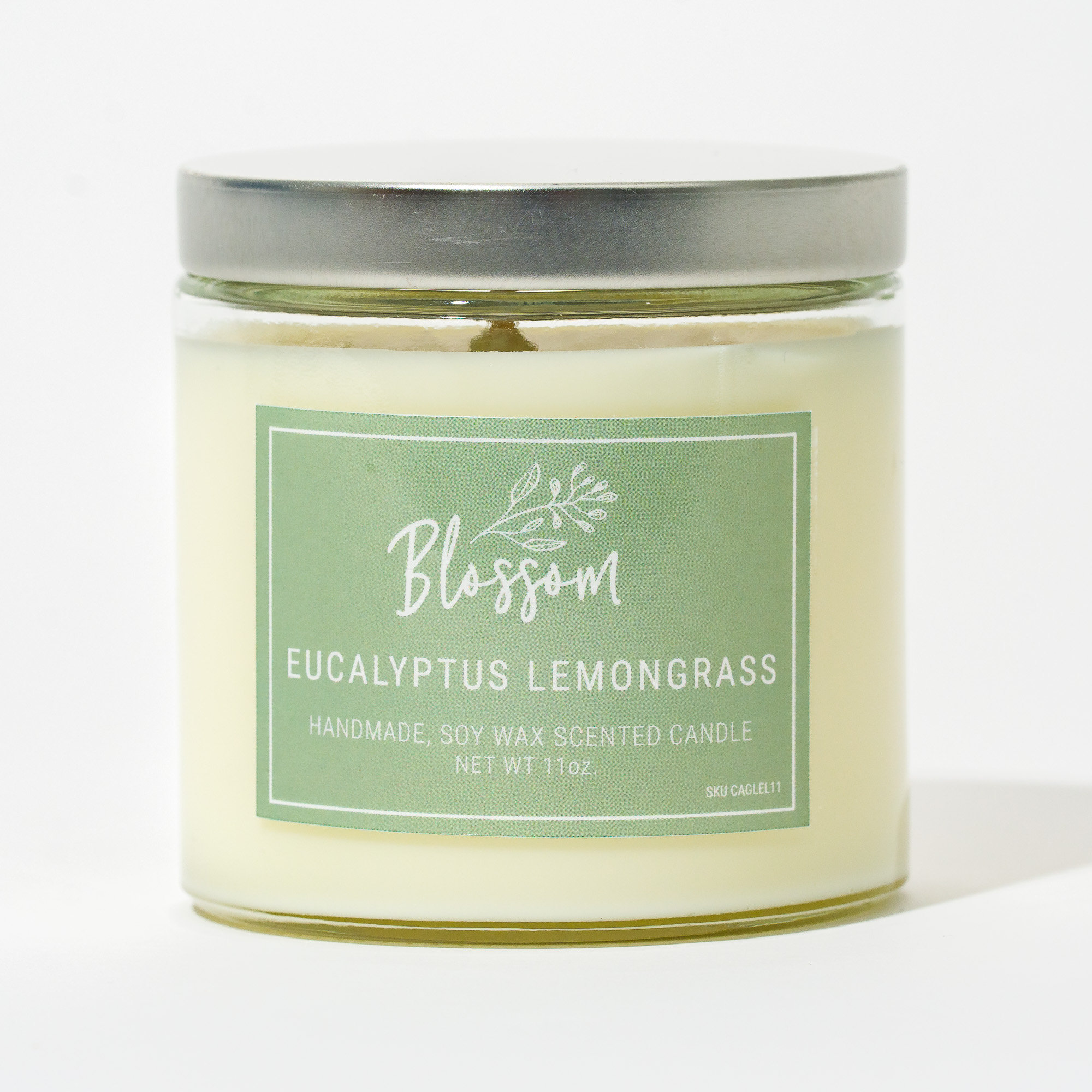 Blossom Artisanal 11 Oz. Candle Eucalyptus Lemongrass Wayfair