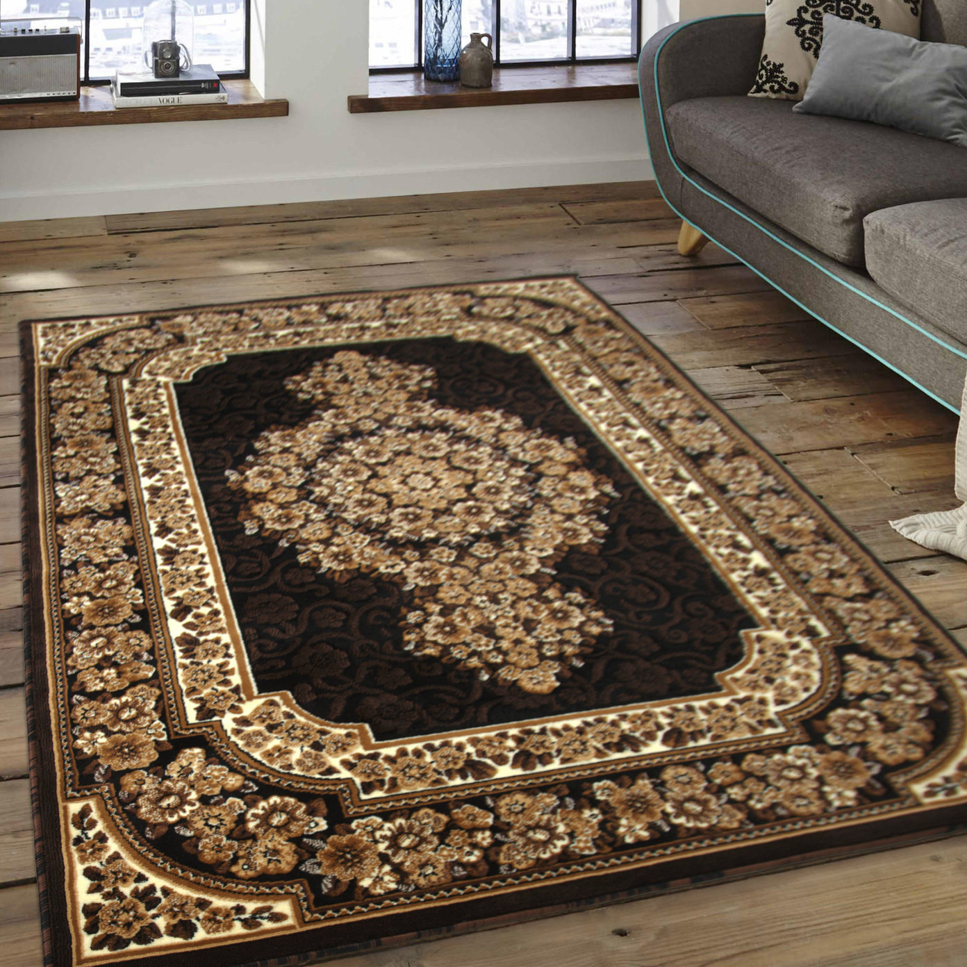 Astoria Grand Arkin High-Quality Woven Double Shot Drop-Stitch Carving ...