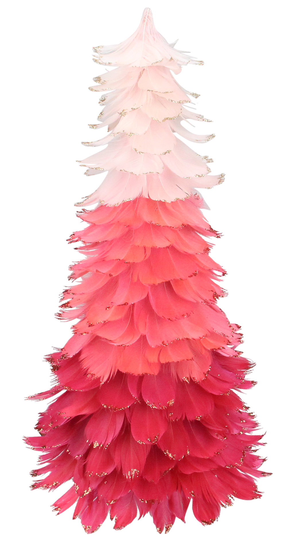 Northlight Pink Ombre Feather Cone Christmas Tree Unlit Wayfair