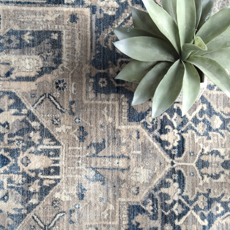 Bungalow Rose Widener Performance Gray Rug & Reviews | Wayfair