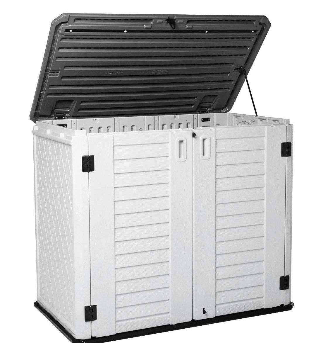 AOOLIVE 3 ft. 5 in. W x 2 ft. 5 in. D Plastic Horizontal Storage Shed