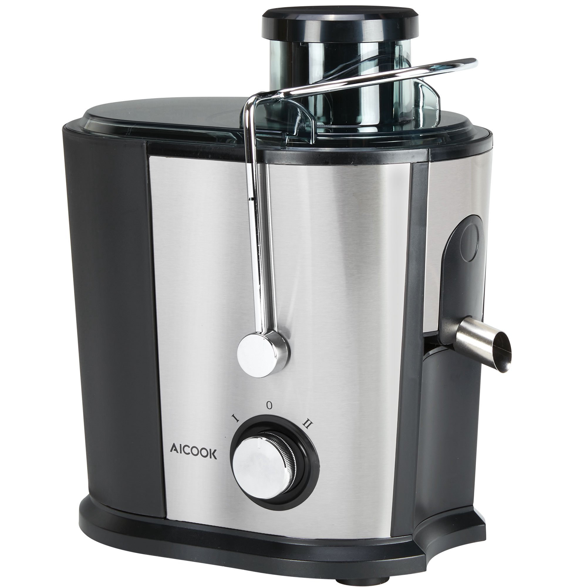 Intexca Aicook 400w Dualspeed Juicer 3" Wide Mouth Stainless Steel