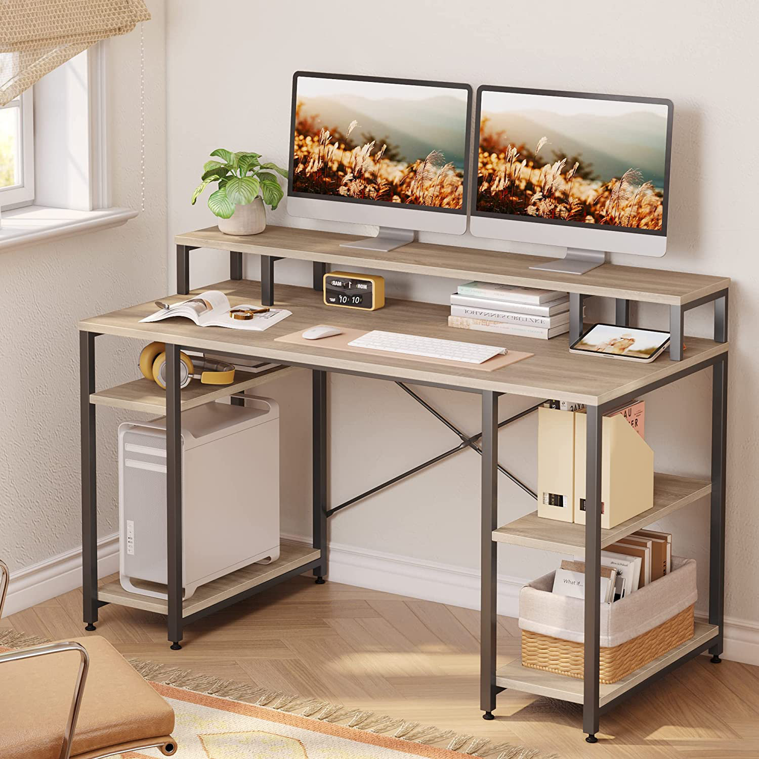 Williston Witteride 139.7Cm W Rectangular Computer Desk Wayfair