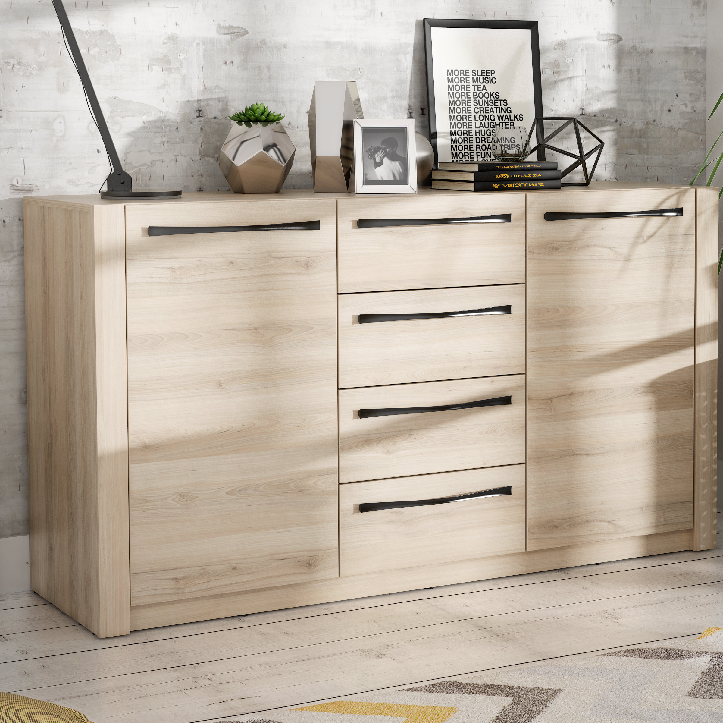 Fernleaf Spilsby 146Cm Wide 4 Drawer Sideboard & Reviews Wayfair.co.uk
