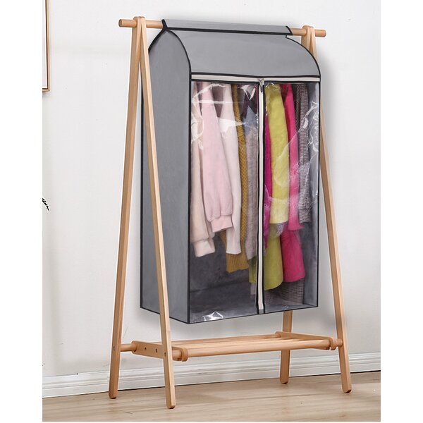 xhy Clear Wardrobe Cover Clothes Cover Oxford Clothing Rack Dust Cover Moisture Waterproof Hanging Garment Suit Bag 