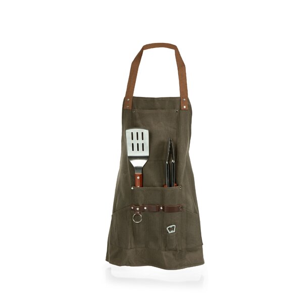 BBQ Apron with Opener & Towel Hot Stuff Coming Through Gift Box Damaged 