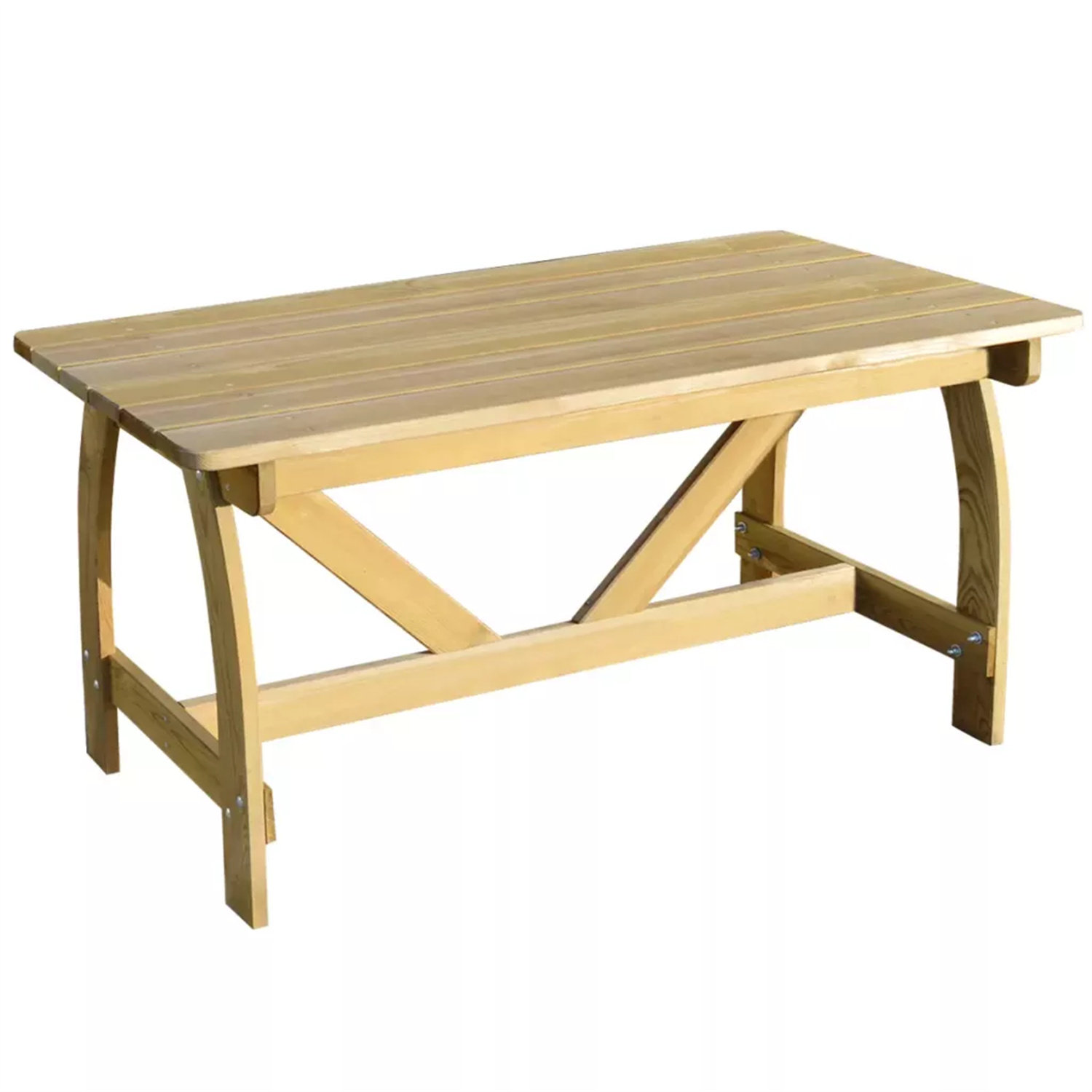 Natur Pur Aloysius Rectangular 150Cm L Outdoor Table Wayfair.co.uk