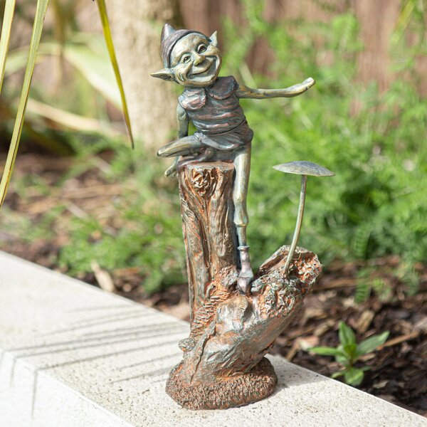 Magical Fairy on Mushroom ~ Delightful Toadstool Fairies ~Ornament Figurine 16cm 