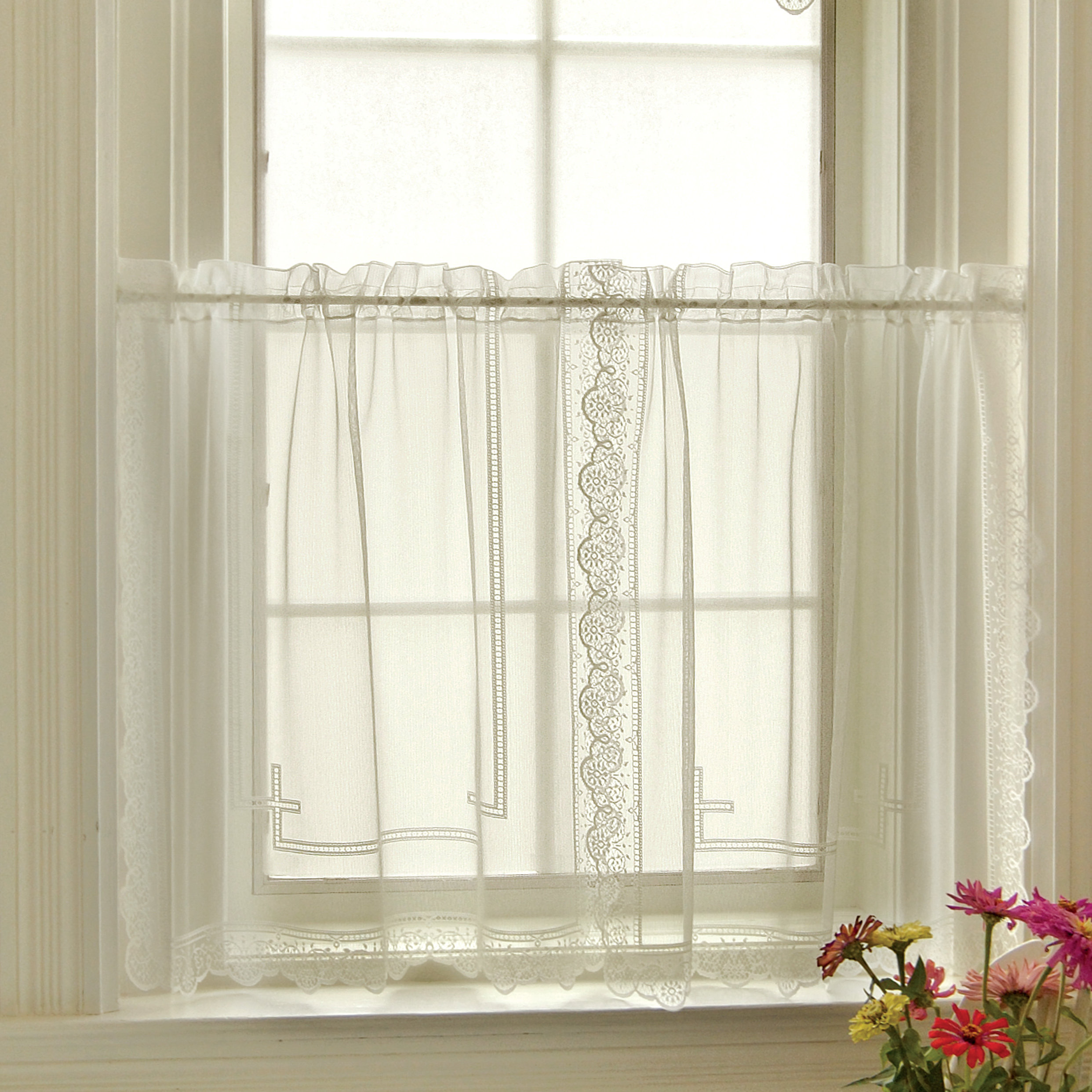 One Allium Way® Mena Tailored 60'' Cafe Curtain Wayfair