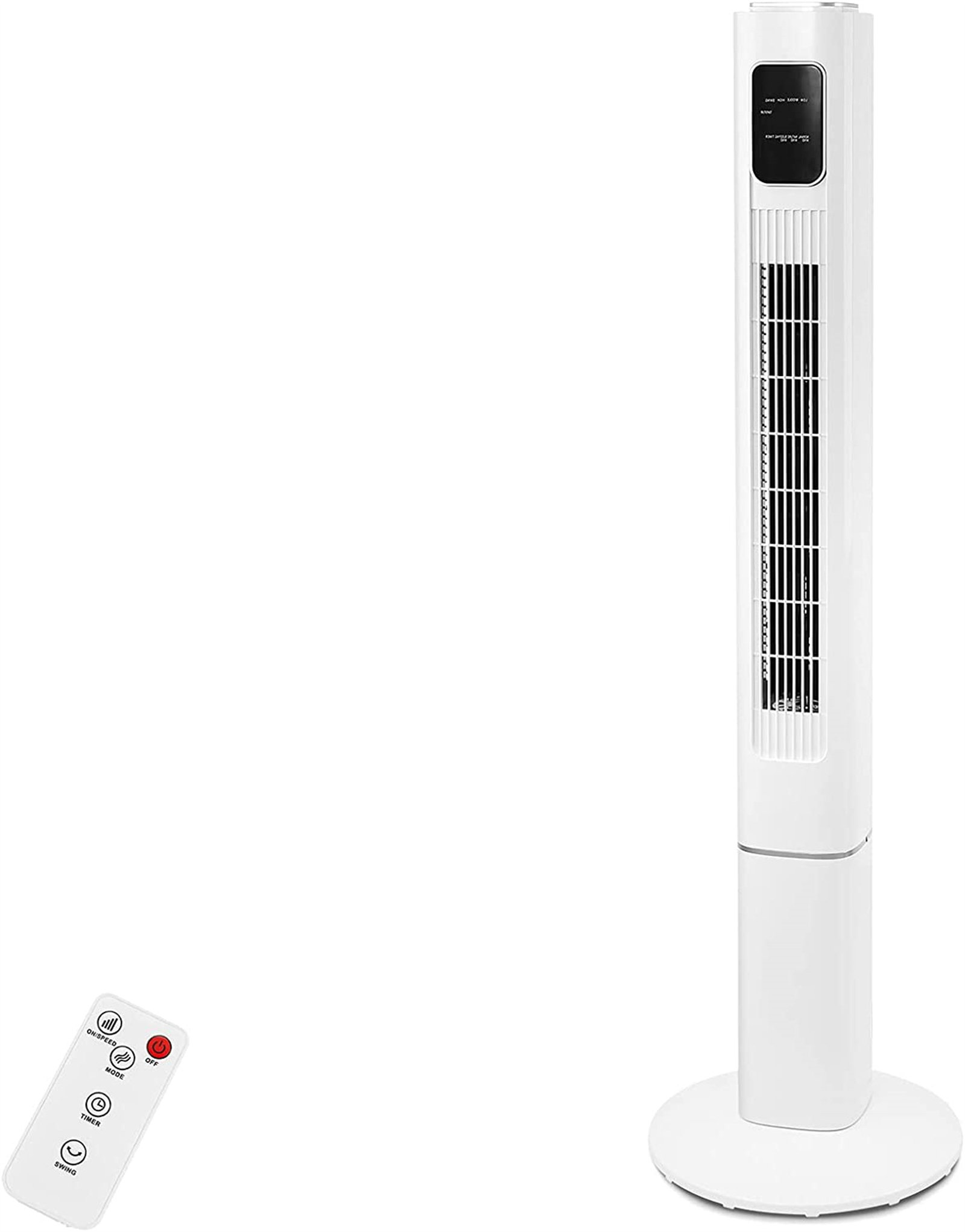 R.W.FLAME Oscillating Tower Fan with 3 Speeds, Electric Standing Tower Fan Floor Fan for Bedroom