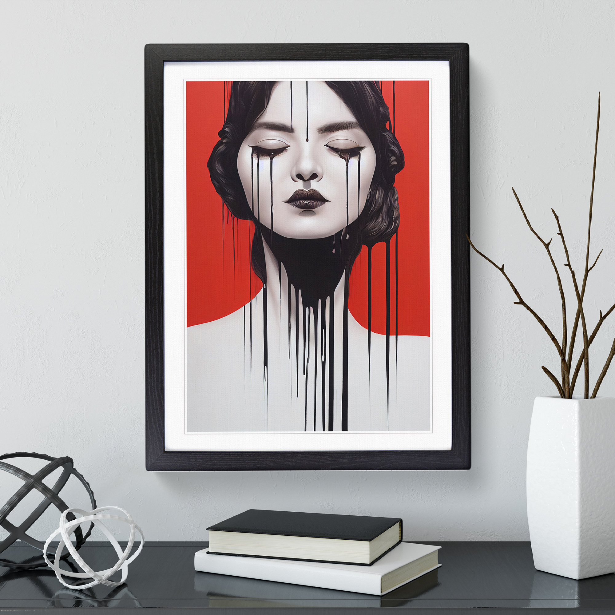 Fairmont Park Painted Woman No.1 Abstract Picture Frame Painting