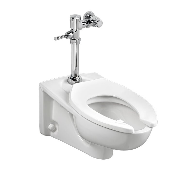 AMERICAN STANDARD AFWALL 1.1-1.6 ELONGATED WHITE WALL HUNG TOILET 