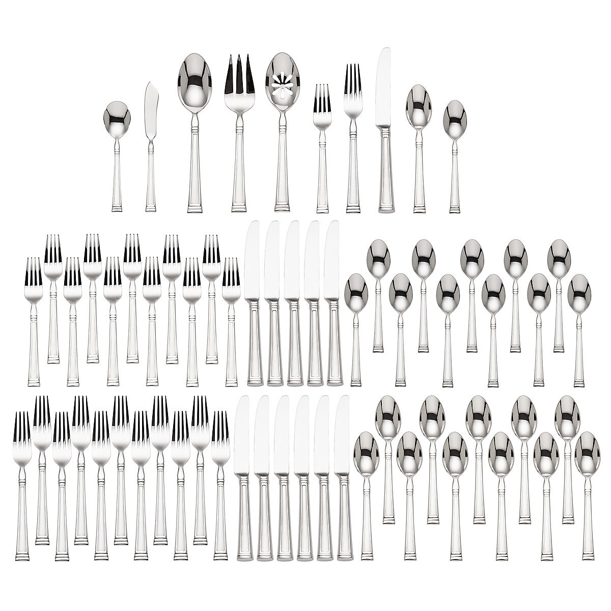 Lenox Stainless Steel Flatware Set of 65 Wayfair