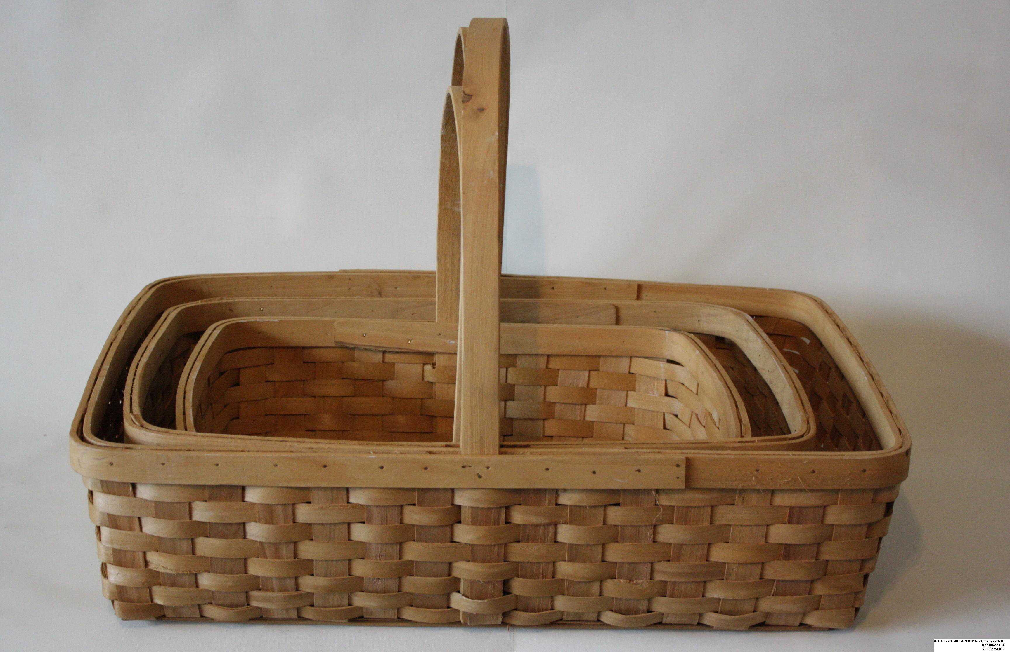 DestiDesign 3 Piece Woodchip Basket Set Wayfair
