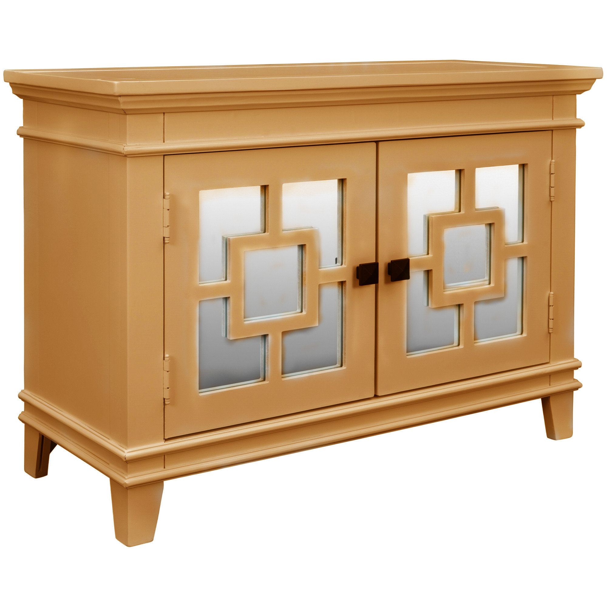 Rosdorf Park Chelsey-Leigh 24.2'' Tall 2 - Door Mirrored Accent Cabinet