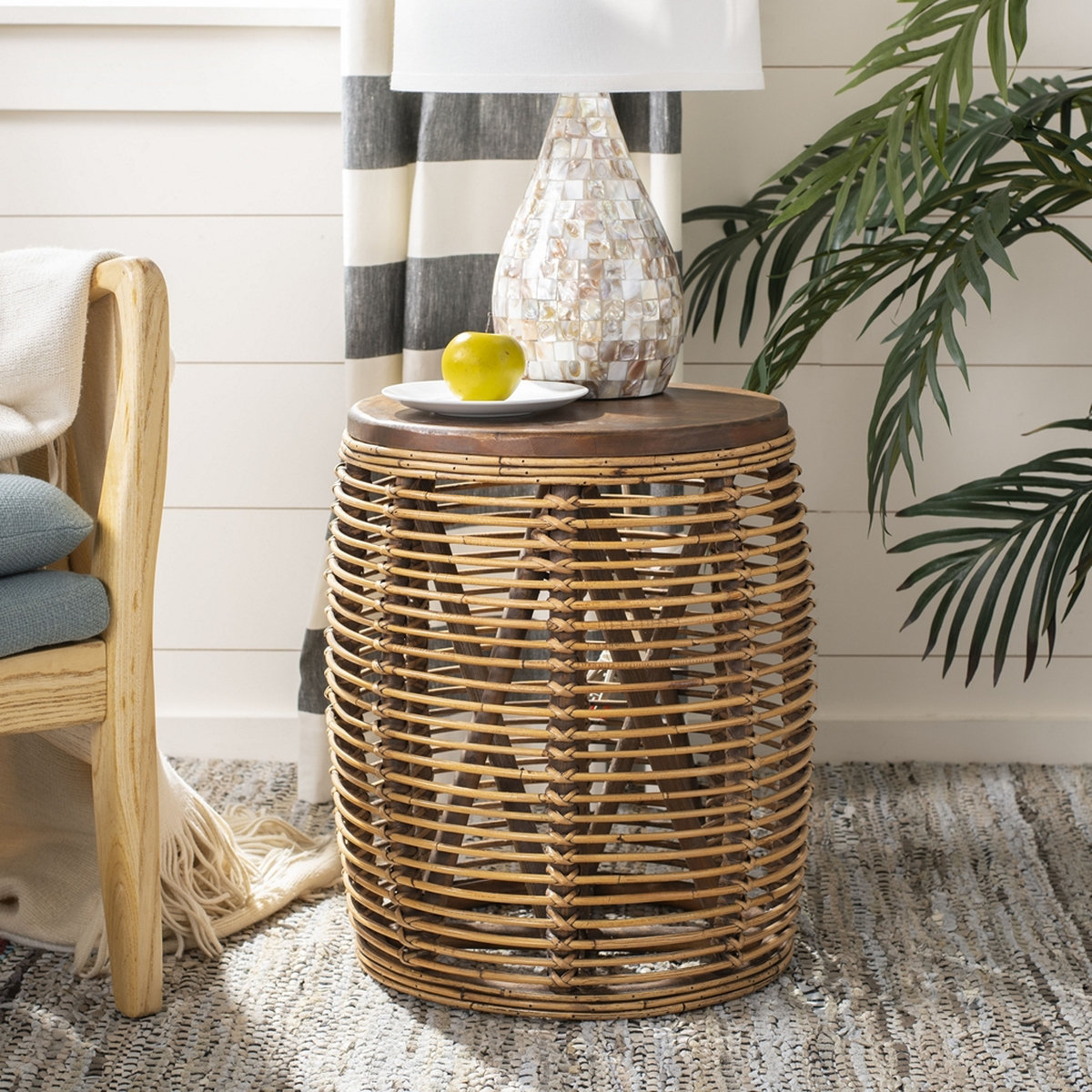 Bayou Breeze Moravian 19'' Tall Garden Stool | Wayfair